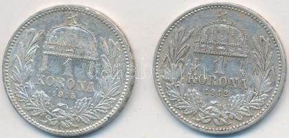 1912-1915KB 1K Ag "Ferenc József" (2x) T:2,2-