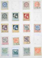 206 db-os okmánybélyeg gyűjtemény mellette Turul, osztrák portó, liechtensteini portó bélyeg, házi k...