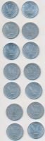 1968-1990. 20f Al (14x) csak klf évszám T:2