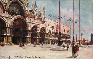 Venezia, Piazza S. Marco / square, artist signed