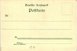 Berlin, Winter im Tiergarten, Verlag W. Hagelberg / the zoo in winter, litho