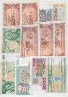 90db-os vegyes külföldi bankjegy tétel, közte sorszámkövetők és I-es tartásúak is T:vegyes 90pcs os various banknotes, including some sequential serials and UNC pieces C:mixed