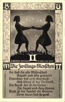 Die Zwillings-Menschen / Gemini, astrology, horoscope, information on the backside