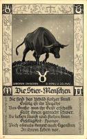 Die Stier-Menschen / Taurus, astrology, horoscope, information on the backside