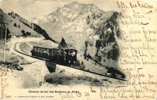 1899 Rochers de Naye, Chemin / railway, train (EK)