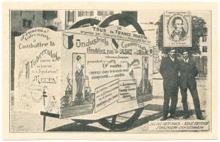 Le tour de France pedestre organisé par l'Union des Cyclistes de Strasbourg / French travelers (cut)