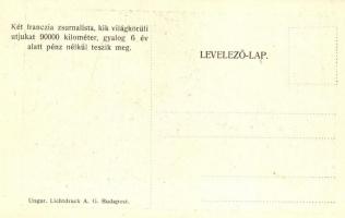 Joseph Gricourt, Paul Sévin; journalistes Francais, Faisant le tour du mond a pied / két francia zsu...