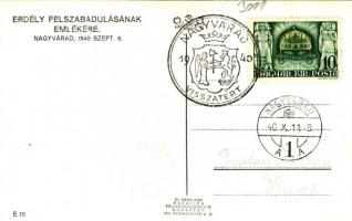 1940 Nagyvárad, bevonulás / entry of the Hungarian troops 'visszatért' So. Stpl