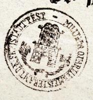 1854 Pest, A szállásmesteri hivatal által kiállított igazolás