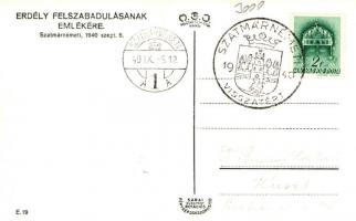 1940 Szatmárnémeti, bevonulás / entry of the Hungarian troops 'visszatért' So. Stpl