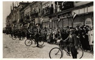 1940 Szatmárnémeti, bevonulás / entry of the Hungarian troops 'visszatért' So. Stpl