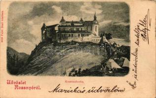 1899 Krasznahorkaváralja, vár, Falvi Jenő kiadása / castle s: Bálint B. (fa)