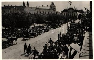 1940 Szatmárnémeti, bevonulás / entry of the Hungarian troops visszatért So. Stpl