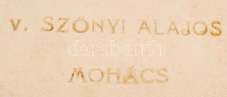 cca 1930 Mohács, Az országzászló avatása, pecséttel jelzett fotó, 17x23 cm