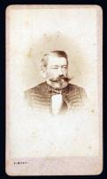 cca 1870 Keblovszky Lajos(1810-1886) író, politikus, keményhátú fotó, 6x10 cm