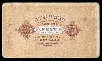 cca 1870 Keblovszky Lajos(1810-1886) író, politikus, keményhátú fotó, 6x10 cm