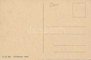 Orsova, Magyar-szerb csetepaté / battle of Serbs and Hungarians, art postcard s: Ékes