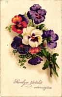 Nameday, Pansy, litho