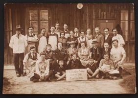 cca 1930-1940 Sashalom, Mikulás Andor cipőüzeme, 17x12 cm