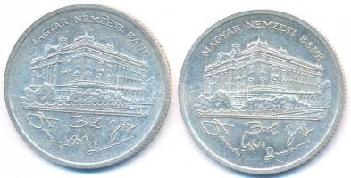 1992. 200Ft Ag "MNB" (2x) T:2,2-