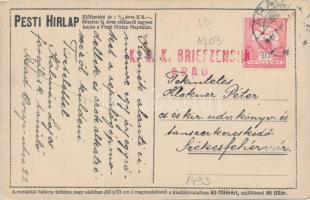 A Pesti Hírlap háborús térképei, Romániai háború / WWI military map, Romanian war scene (EB)