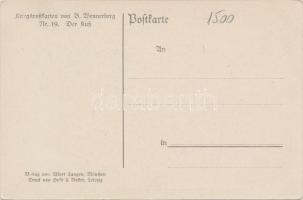 Kriegspostkarten von B. Wennerberg Nr. 19. Der Kuss
/ German WWI propaganda s: Wennerberg