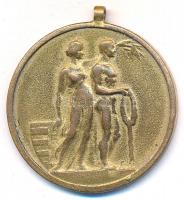 Sződy Szilárd (1878-1939) DN "Budapest Székesfőváros Versenydíja" aranyozott Br érem mells...