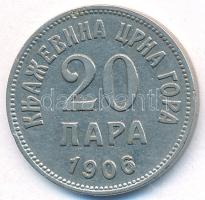 Montenegró 1906. 20p Ni T:2 Montenegro 1906. 20 Para Ni C:XF Krause KM#4