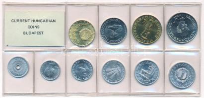 1986. 2f-20Ft 10db klf érmés forgalmi sor fóliatokban T:1