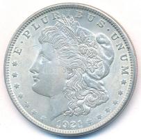 Amerikai Egyesült Államok 1921. 1$ Ag "Morgan" T:2 USA 1921. 1 Dollar Ag "Morgan Dollar" C:XF