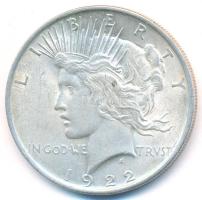 Amerikai Egyesült Államok 1922. 1$ Ag "Peace Dollar" T:2,2- USA 1922. 1 Dollar "Peace Dollar" Ag C:XF,VF Krause KM#150