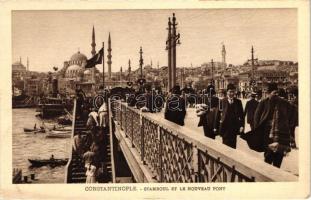 Constantinople, New bridge, boats