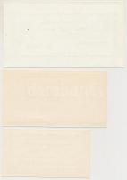 Kalocsa DN "Kiétkezési utalvány" 10Ft + 50Ft + 500Ft börtönpénz T:I,I-