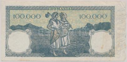 Románia 1946. 100.000L T:III
Romania 1946. 100.000 Lei C:F