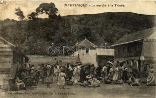 La Trinité, marche / market place, merchants (fl)