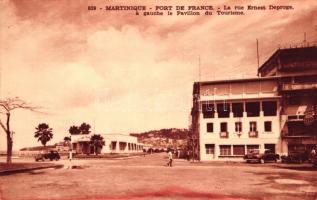Fort-de-France, Ernest Deporge road, Tourism pavilion, automobile
