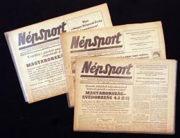 1953-1956 A Népsport, a Magyar Népköztársaság Országos Testnevelési és Sportbizottságának Lapjának 3...