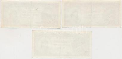 Hongkong 1981-1986. 1c (3x) Szign.: J.H. Bremridge T:II- tűlyukak
Hong Kong 1981-1986. 1 Cent (3x) S...