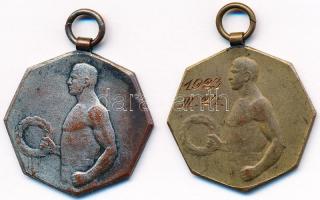 1923. "Angol-Magyar Bank Sportegyesülete 1905 / 1923. III. 24." Br díjérem füllel (33mm) +...