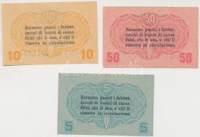 Olaszország/Velence/osztrák-magyar megszállás 1918. 5c + 10c + 50c T:I-
Italy/Venice/Austro-Hungaria...