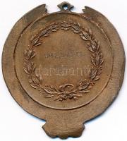 1942. "Magyar Tekéző Szövetség 1934 / 1942. 3-as cs. III. hely" Br díjérem füllel (57x51mm...