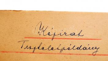 Rott Frigyesné dr.: A Pesti Izr. Nőegylet története at 1933-1948. években. Kéziratának tiszteletpéld...