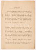1965 Beszéd-javaslat a tavaszi békekampány nyitó-gyüléseire, 19 oldalas kézirat