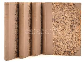 Jókai Mór Dekameronja. Száz novella. Budapest, 1907, Franklin. 3-6. kötet. Félvászon kötésben.