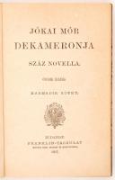 Jókai Mór Dekameronja. Száz novella. Budapest, 1907, Franklin. 3-6. kötet. Félvászon kötésben