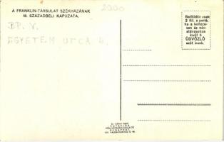 Budapest V. Franklin Társulat székházának kapuzata