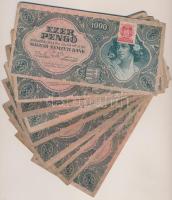 1945. 1000P (20x) fele "MNB" bélyeggel T:vegyes