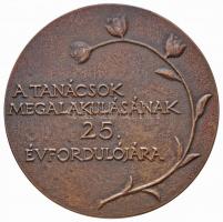 Szabó Gábor (1940-) DN "A tanácsok megalakulásának 25. évfordulójára / Aszód Nagyközség Közös T...