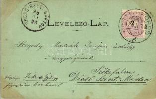 1898 Zboró, várrom, kiadja Divald / castle ruins