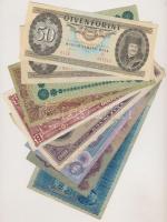 9db magyar és külföldi bankjegy, közte Szocialista Szövetségi Szovjet Köztársaság 1918. 250R T:vegyes 9pcs of banknotes, including Russian Socialist Federated Soviet Republic 1918. 250 Rubles C:mixed